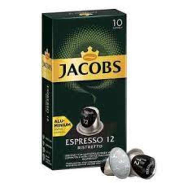 کپسول قهوه اسپرسو ریسترتو جاکوبز بسته10 عددی