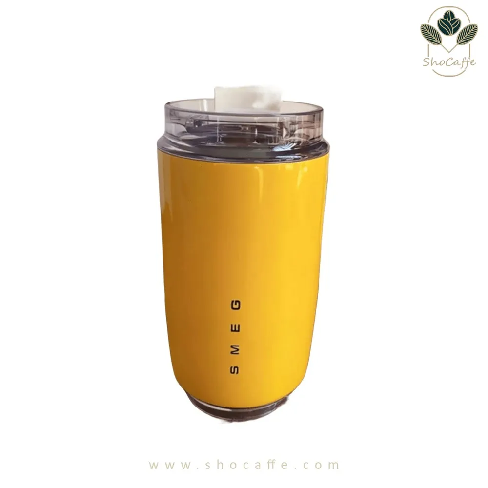 تراول ماگ اسمگ رنگ زرد Wall Mug Smeg Yellow